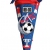 BASTELSET Schultüte - Fußball 85 cm - mit Holzspitze - Zuckertüte Roth - ALLE Größen - 6 eckig Fußballer Fussball Sport Jungen rot blau -