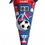BASTELSET Schultüte - Fußball 85 cm - mit Holzspitze - Zuckertüte Roth - ALLE Größen - 6 eckig Fußballer Fussball Sport Jungen rot blau - 