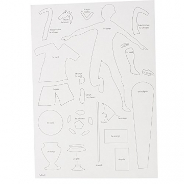 Goldbuch, Schultüten-Bastelset, 3D-Wellpappe, 70 cm, Inkl. 2 Krepp-Rollen + 1 Chenilledraht, Fußball, 97701 - 
